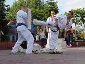Demonstratie karate Targu Jiu